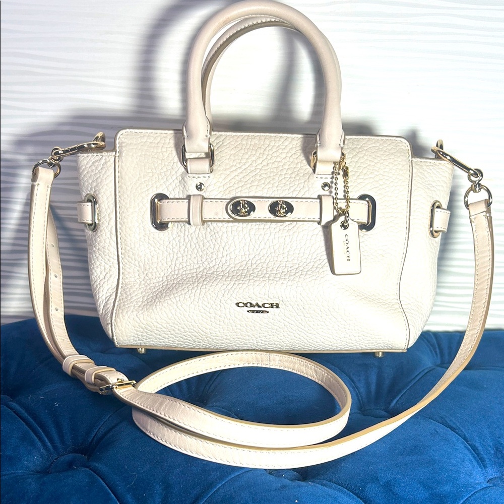 Coach Cream Leather Satchel, Shoulder bag